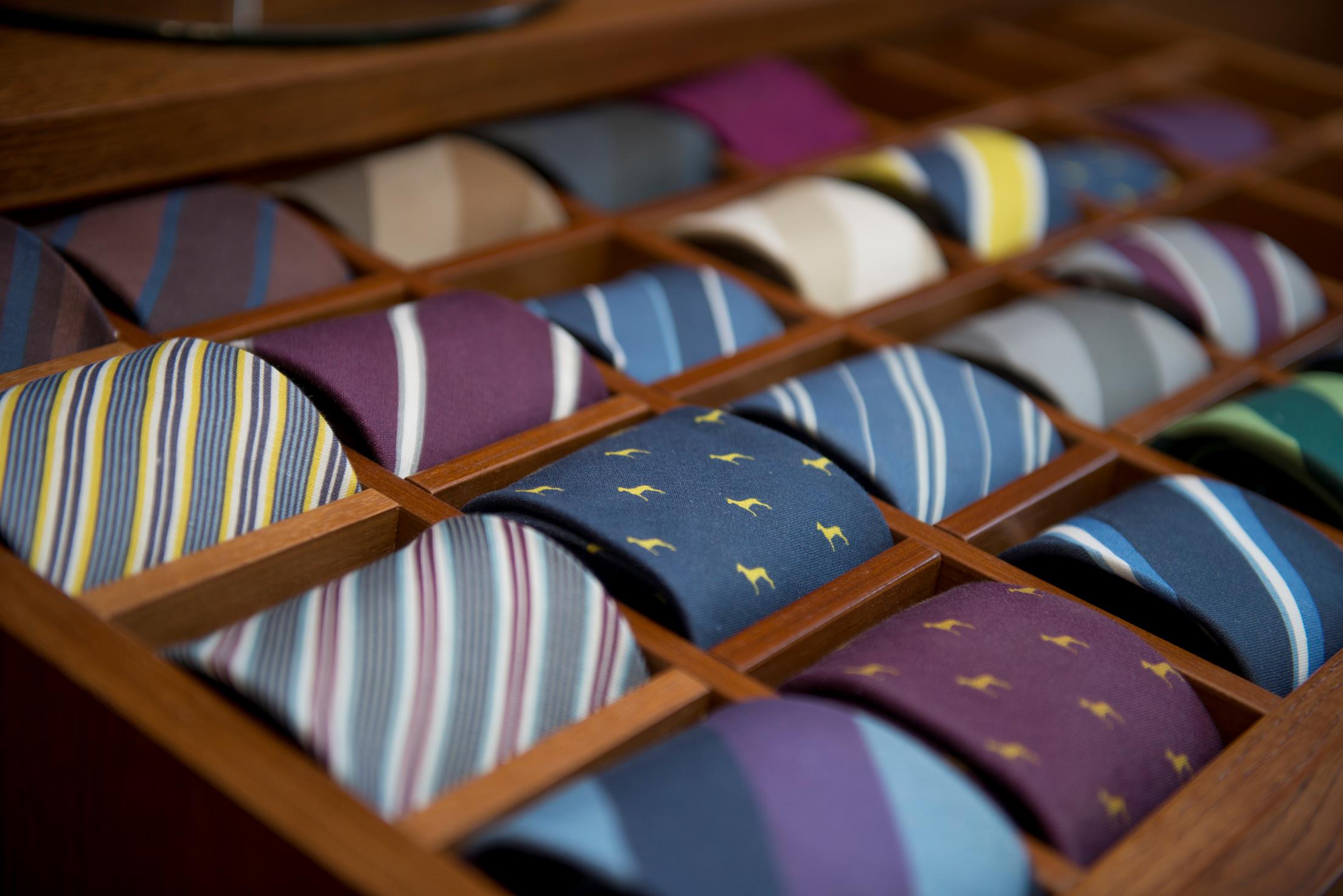 Krawaty w szufladzie